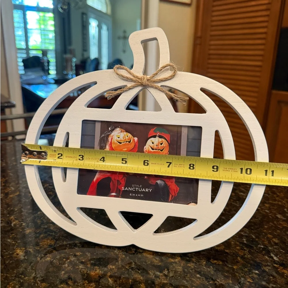 White Pumpkin Picture Frame